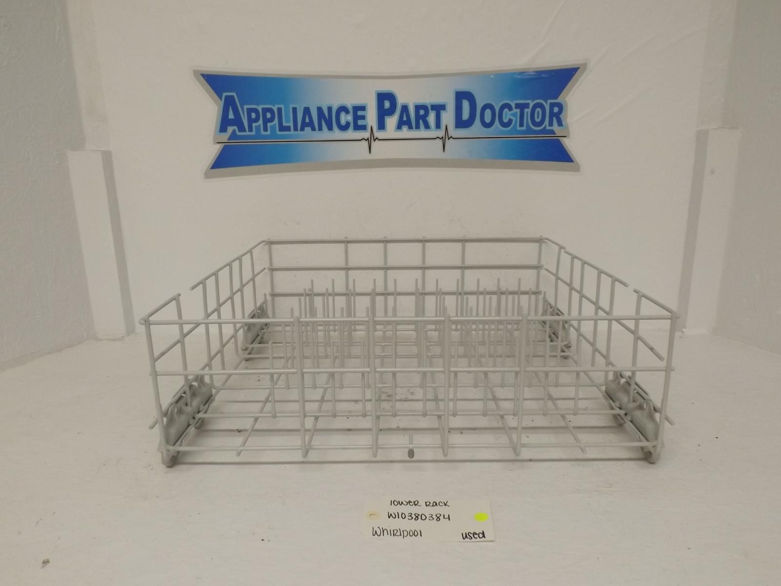 Whirlpool Dishwasher W10380384 Lower Rack Used Whirlpool Dishwasher W10380384 Lower Rack Used
